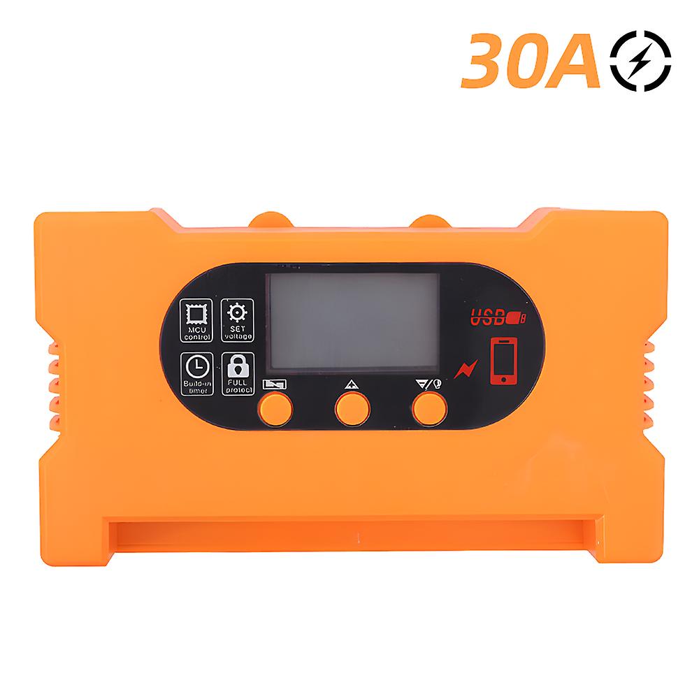 40a Solar Charge Controller 12v/24v Solar Panel Intelligent Regulator