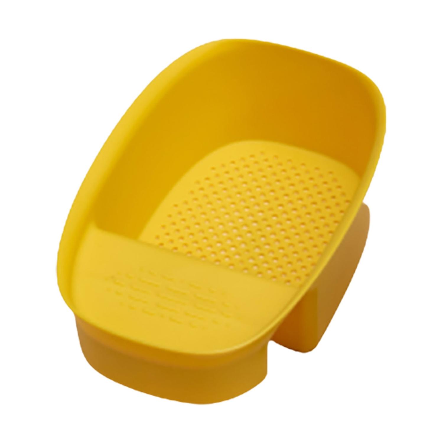 OuZhan Drain Rack Removable Simple Hollowed Design Sponge Soap Storage Organizer for Kitchen
