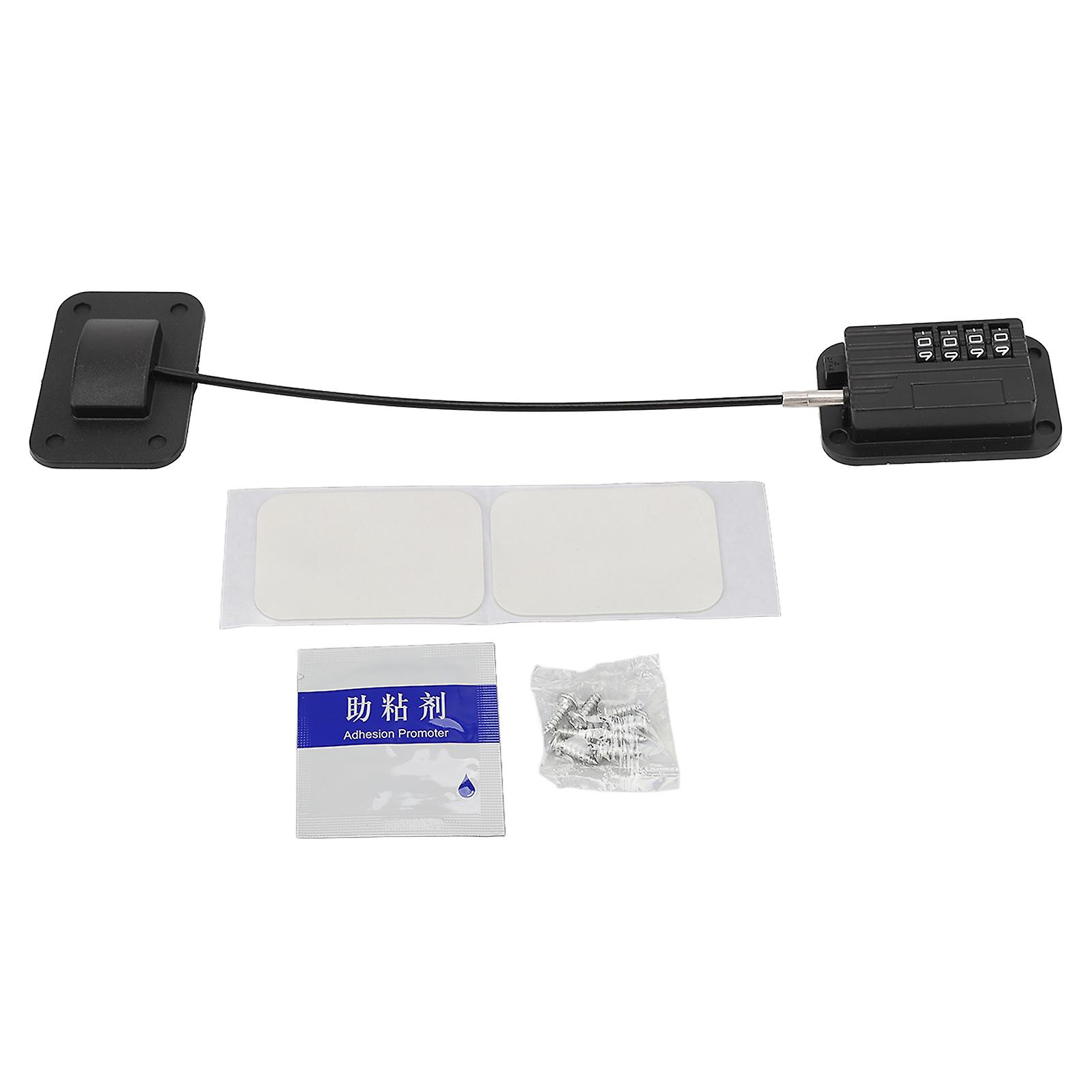 Window Restrictor Lock Password Child Safety Cable Lock Anti Falling for Push Pull Window Black