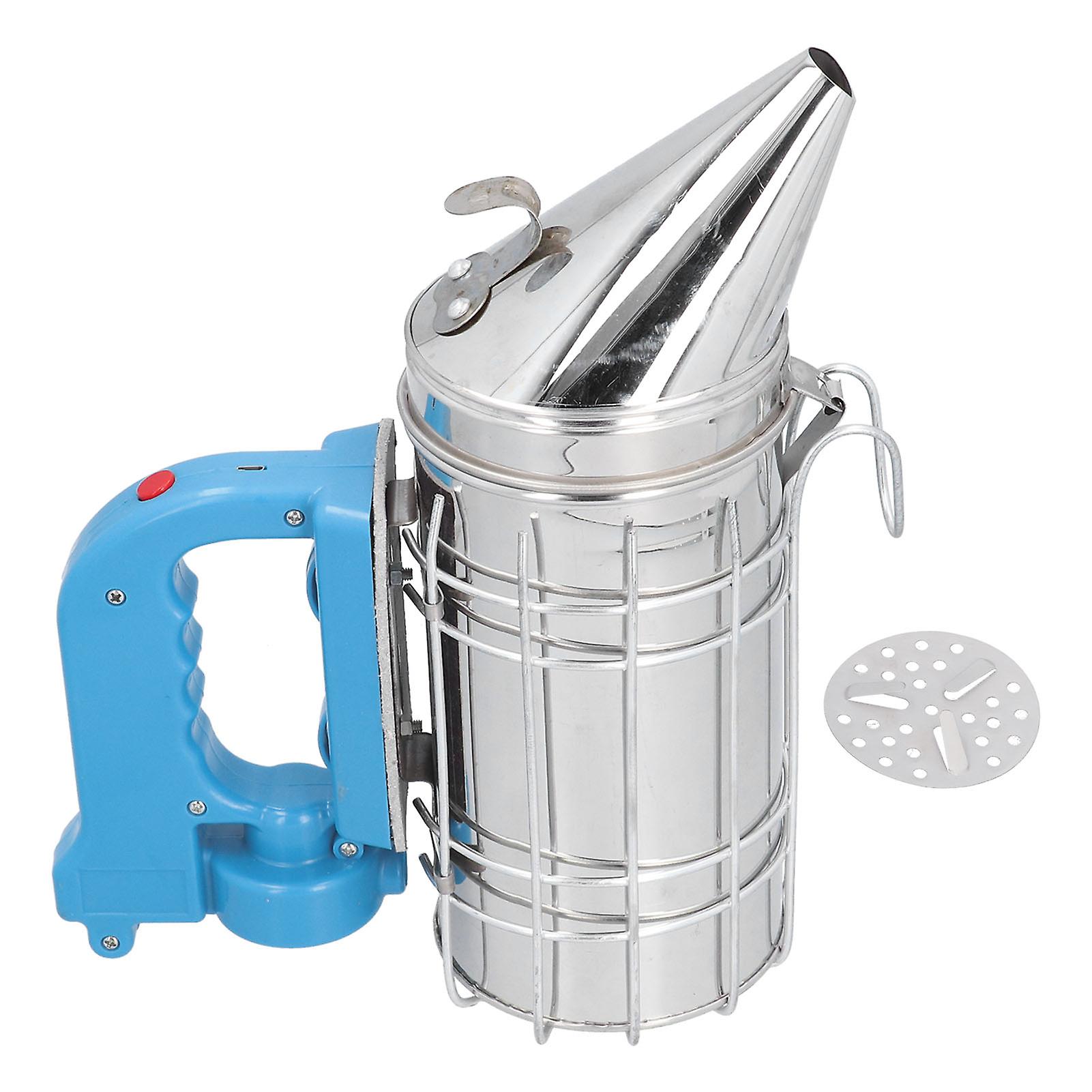 Electric Beehive Smoker with Blue Handle, Beekeeping Equipment, Beekeeper Tools