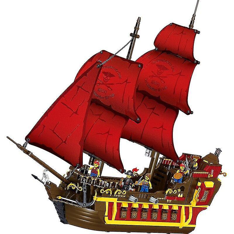 Klocki Queen Boat Set Karaiby Piraci Czarny Pearl Ship Creator Model Building Blocks Boy