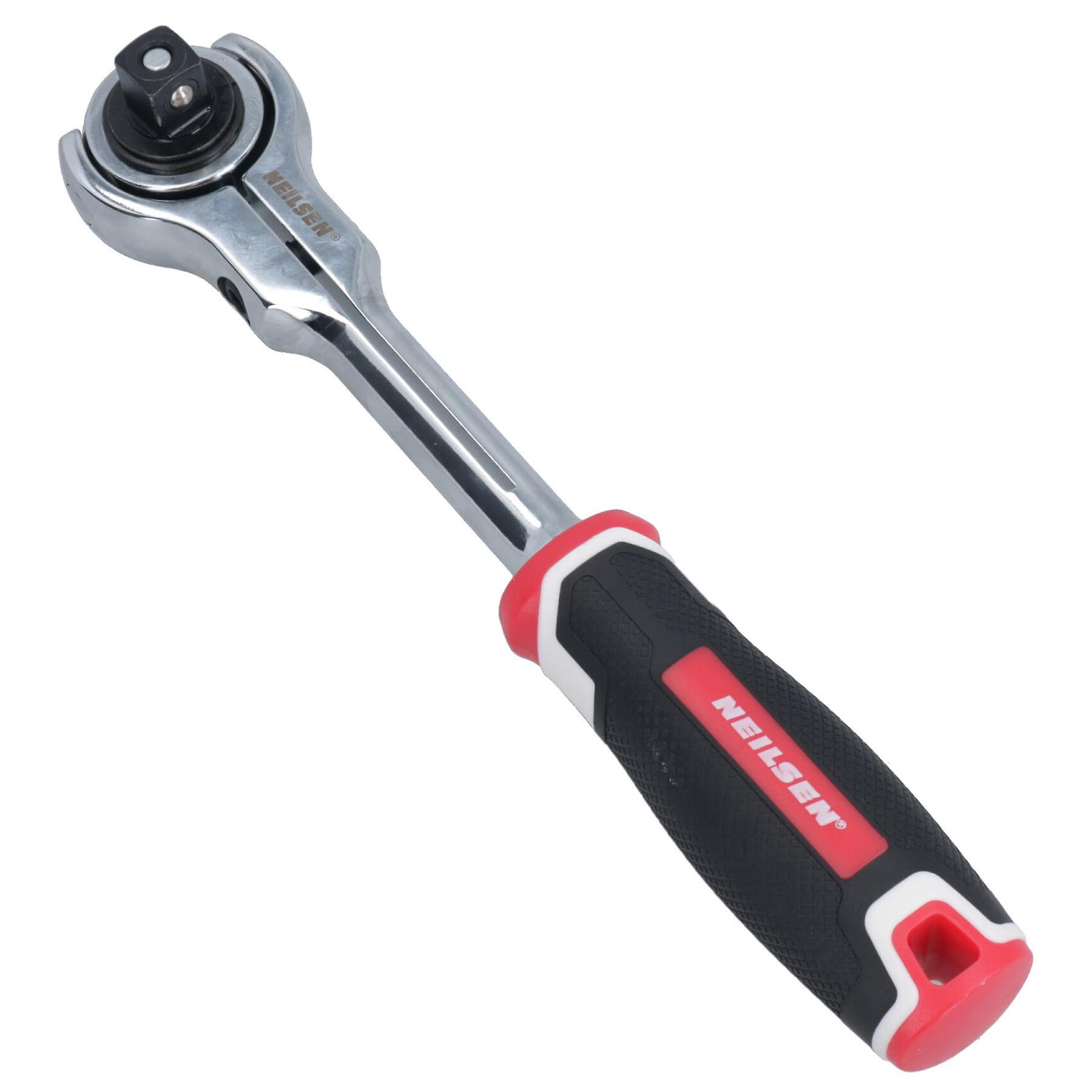 1/2" Drive Flexi Swivel Head Twister Reversible Ratchet Rotating Head