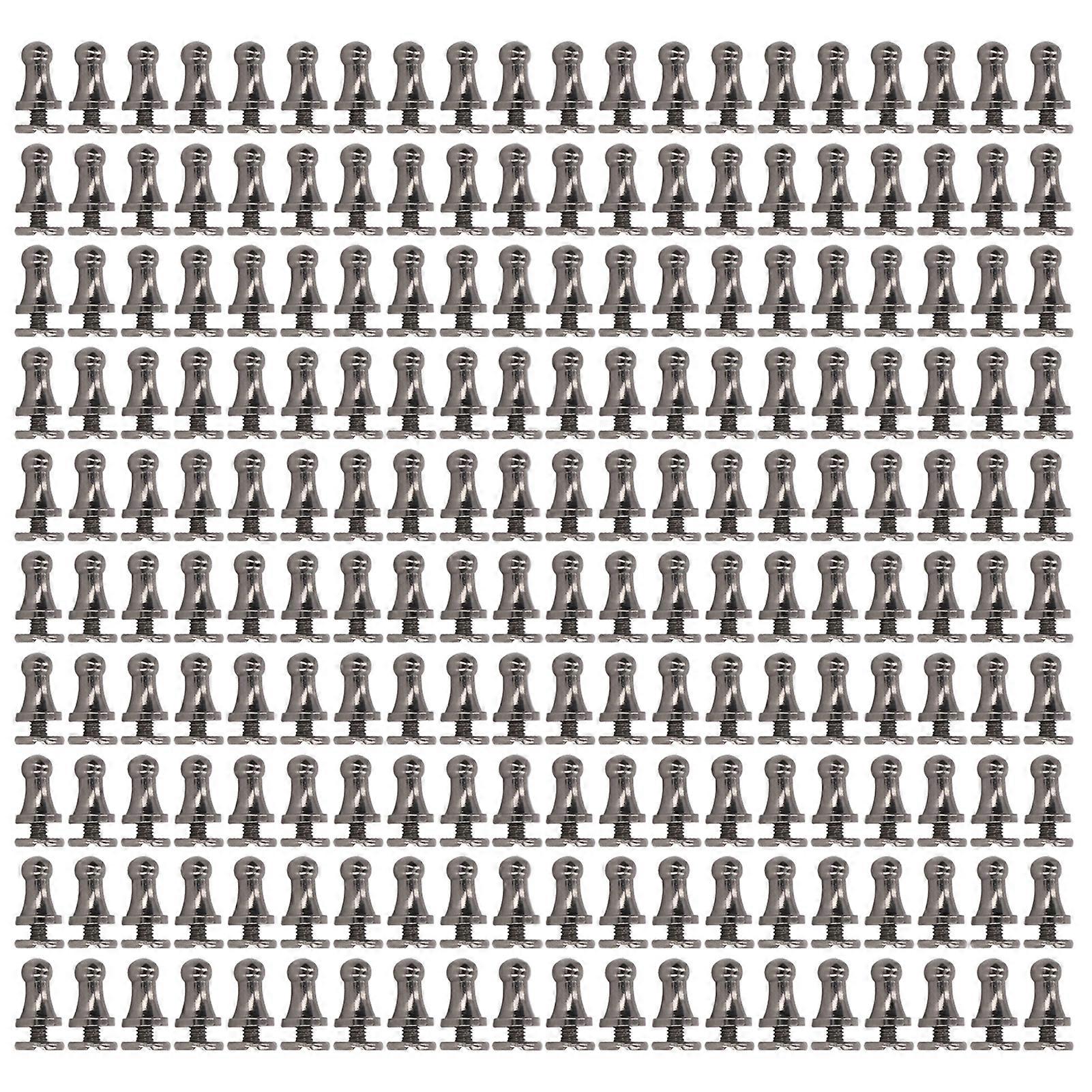 200set Copper Rivets 6mm 4mm DIY Interesting Multiple Specifications Luggage Accessories for Crafting Projects