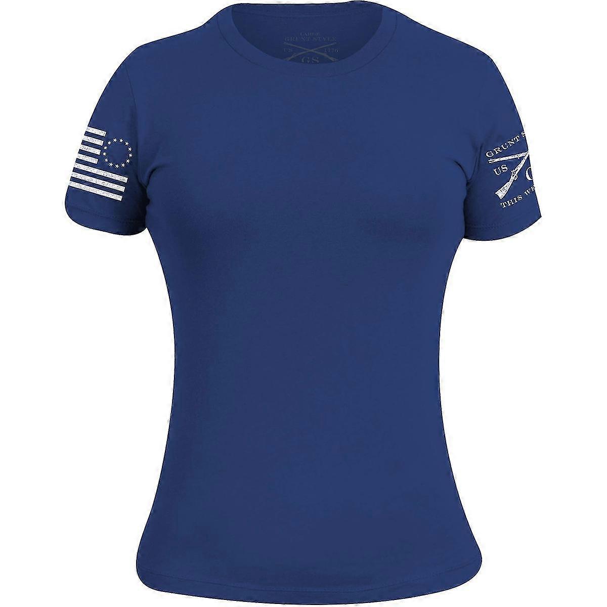 Grunt Style Women's Betsy Ross Basic T-Shirt - Royal