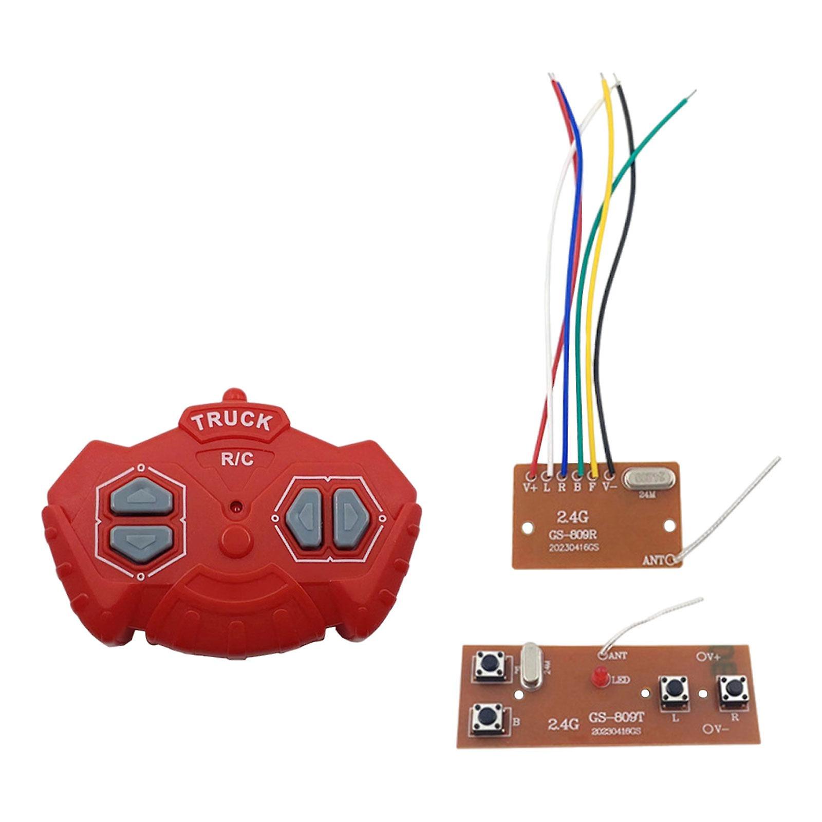 Circuit PCB Transmitters and Receiver Board 4CH DIY with RC Remote Control Emote Control Module for Ship Vehicles RC Car Tank