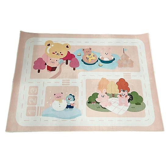 Crawling Mat Breathable Avoid Falling Easy to Clean Beautiful Sofa Bed Side Area Rug Crawling Carpet for Bedroom