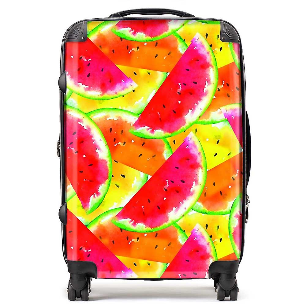 Melon Print Suitcase