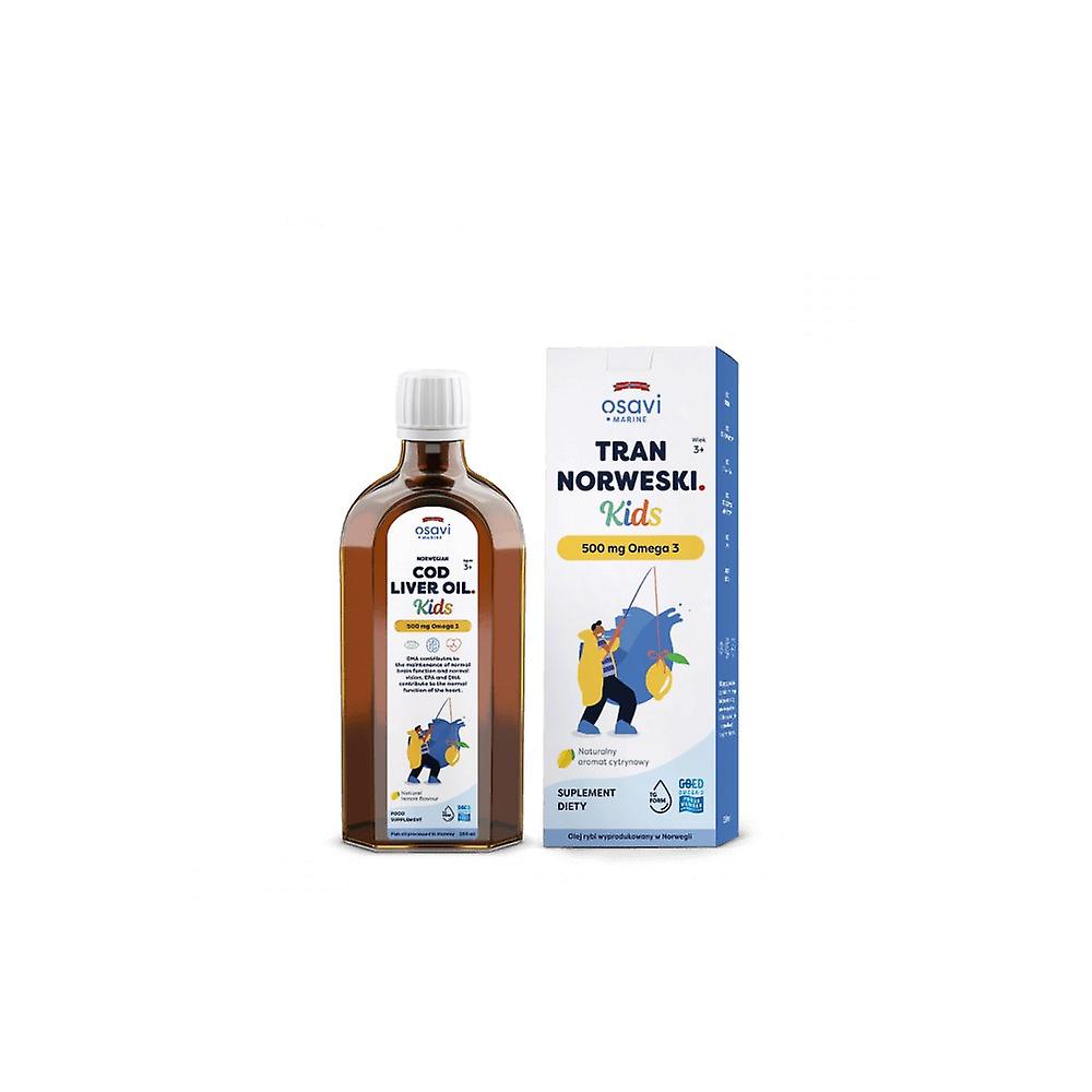 Dietary supplements Osavi Tran Norweski Kids 500 Mg Omega 3 lemon flavor (250 ml) 8403