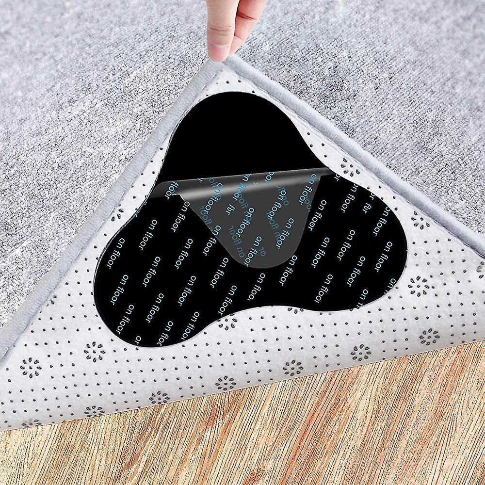 12 Pcs Rug Tape, Non Slip Rug Gripper For Hardwood Floors And Tiles