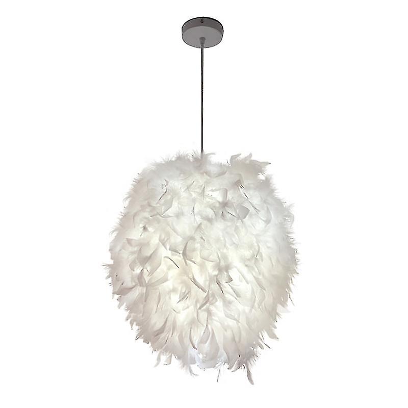 1pcs Egg-shaped Feather Chandelier