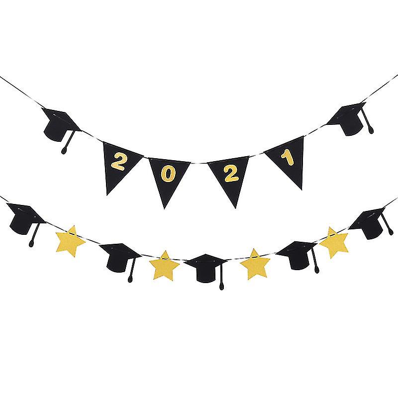2pcs Graduation Party Buntings