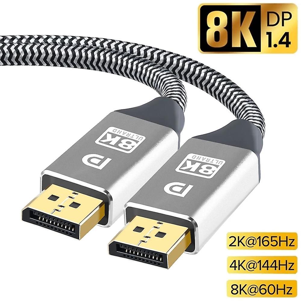 8k Displayport 1.4 Cable Dp Extension Cord Two-way Hight Speed Video Cables Male To Male Dp Connector Wire Display Port