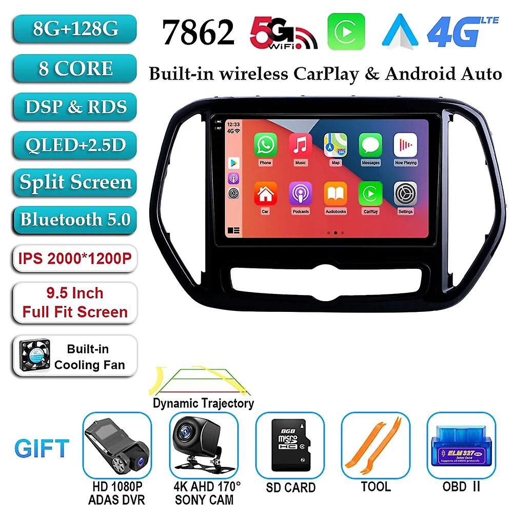 Qled Screen Android 13 For Chery Jetour X70 X70m 2018-2021 Car Radio Multimedia Navigation Stereo Head Unit 360 Camera Dsp Gps