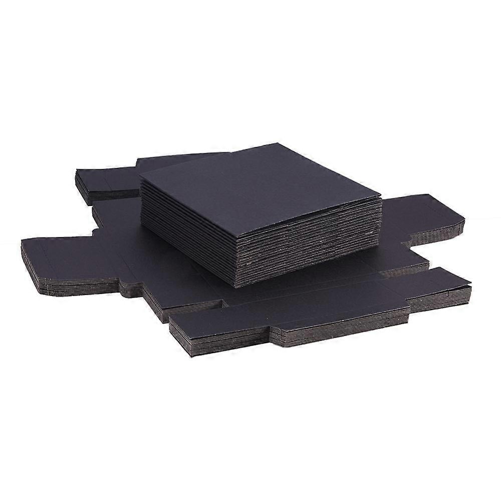 1Set Kraft Paper Folding Box Drawer Box Rectangle Black