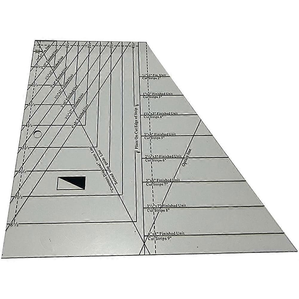 Quilting Ruler,Acrylic Split Rects Cutting Template Patchwork Ruler,Patchwork Sewing Cutting Craft