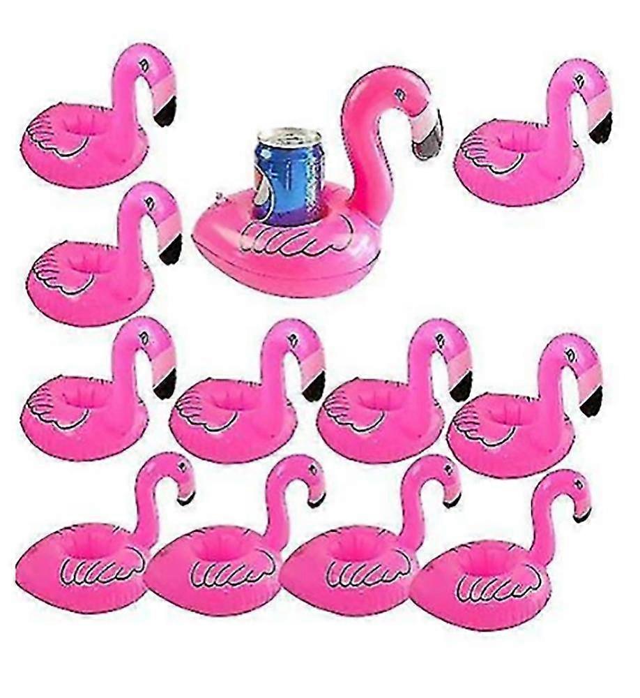 Inflatable Floating Flamingo Drink Holder 12 Pack