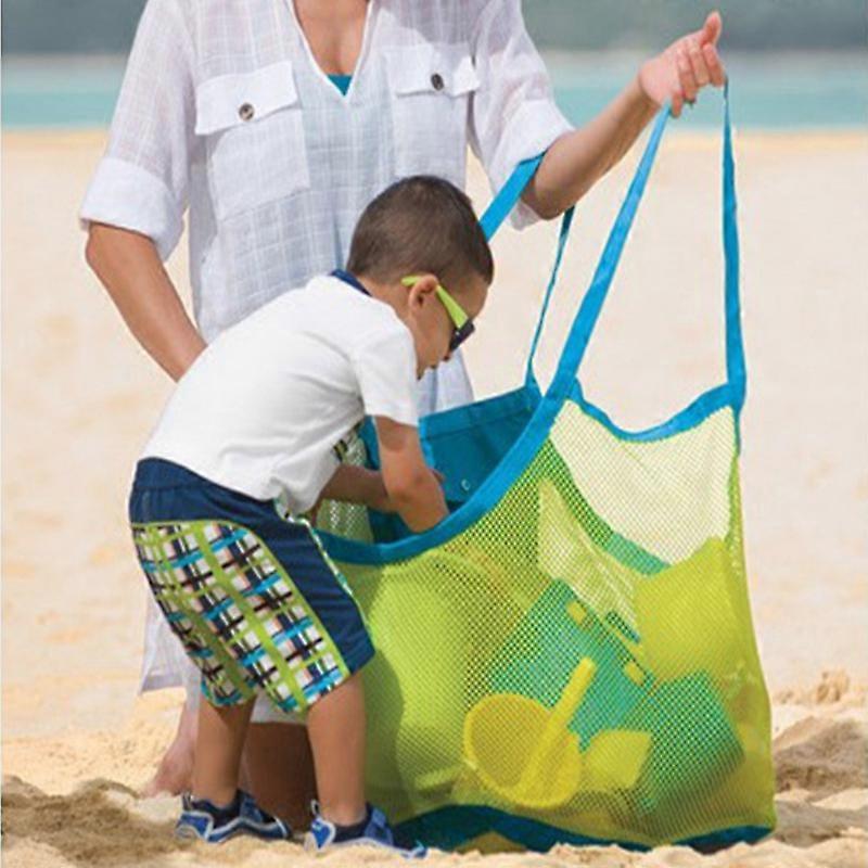 Toy bag, beach, mesh storage net, for transporting toys