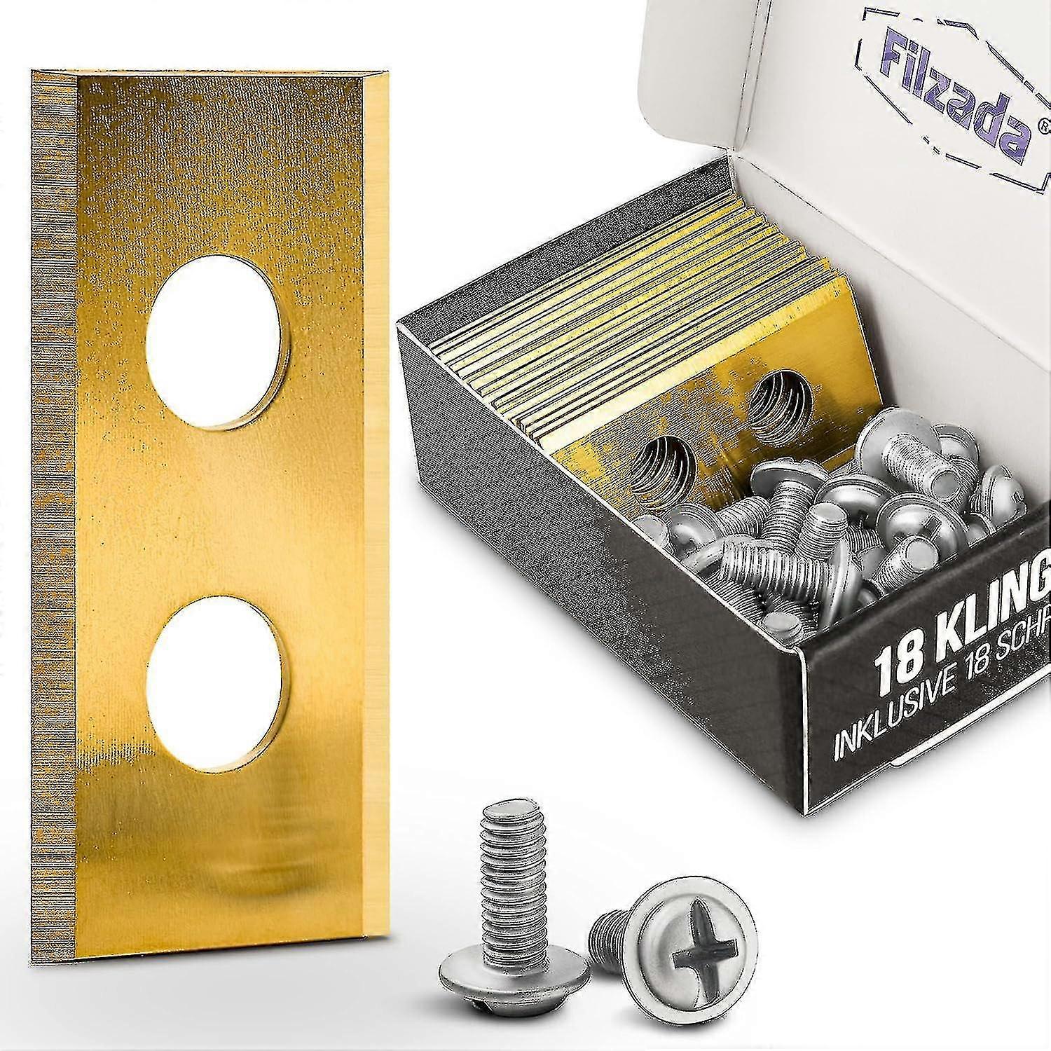 18x Titanium Replacement Blades For All Worx Landroid Robotic Lawn Mowers - Ultra Sharp[jl]