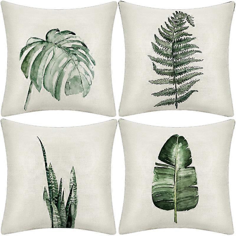 Housse de coussin d'extrieur, lot de 4 housses de coussin impermabl