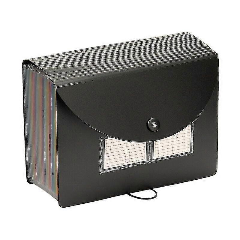 Winter Promotion,24 Pocket A4 File Folder With Lid, Large Capacity Accordion Expandable File Folder/expandable Accordion File Folder For School, Offic