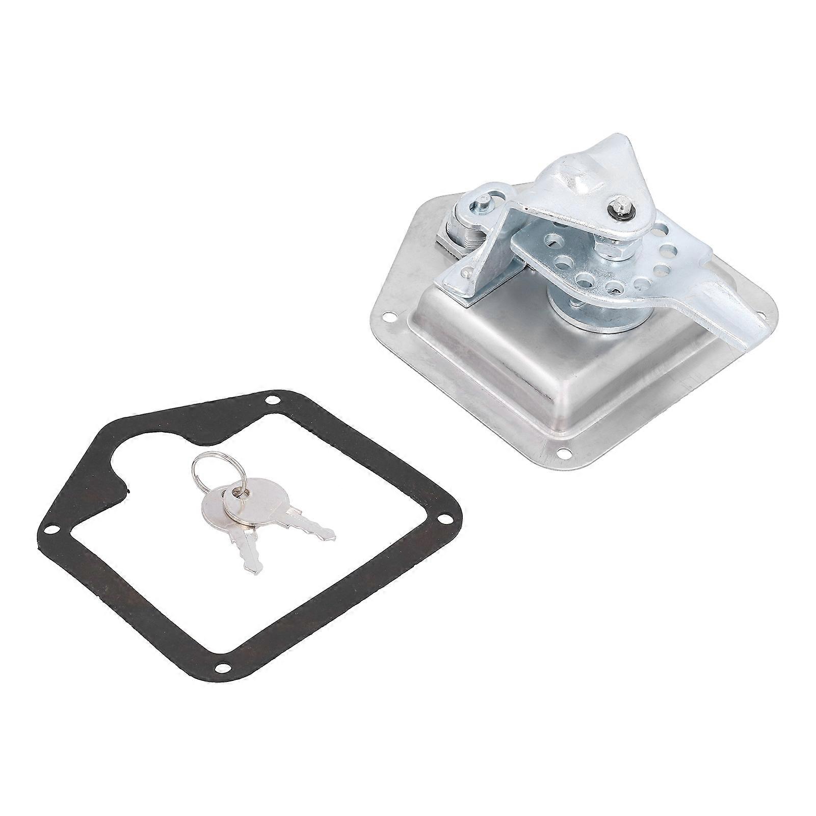 Car Door Lock T Handle Stainless Steel with 2 Keys Replacement for RV Houseboat Camper Toolbox NO.06300