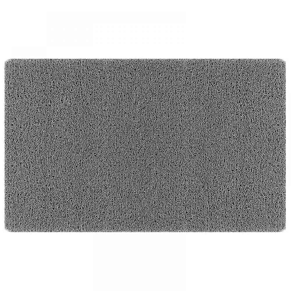 Αντιολισθητικό Στρώμα Ντους, 53 x 53 cm, Soft Comfort Χαλάκι Μπάνιου με Οπές Αποστράγγισης, PVC Loofah Massage Shower Mats για Υγρές Περιοχές, Γρήγορο Στέγνωμα (Γκρι, 5