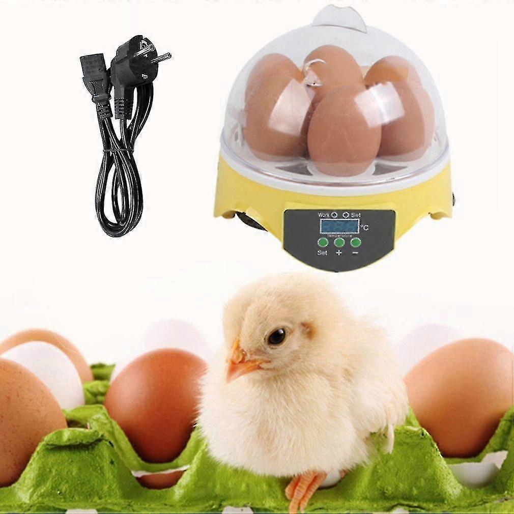 7 Eggs Digital Eggs Incubator For Poultry Ducks Chicken Eggs Hatcher Eu Plug