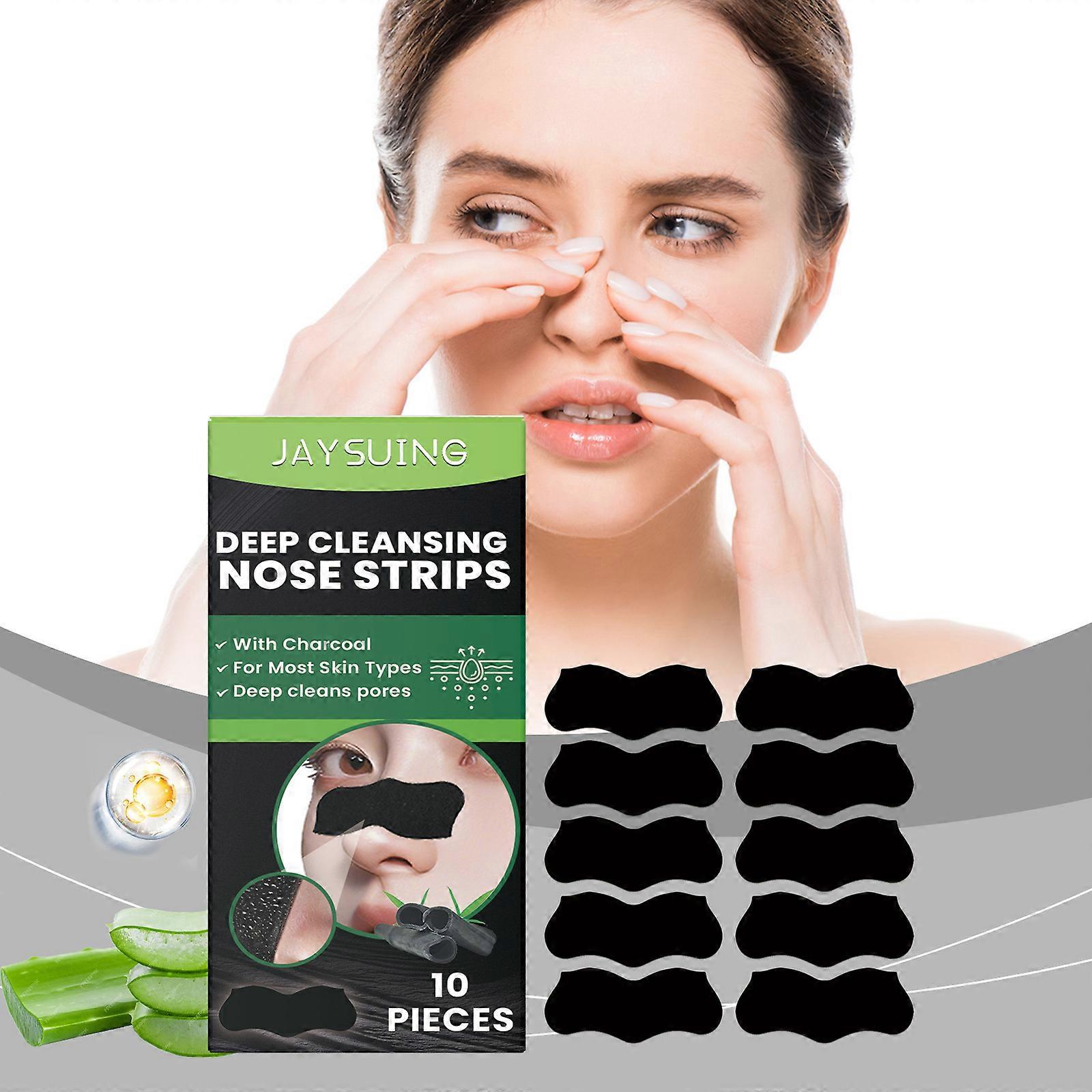 Blackhead Pore Strips, Deep Charcoal Pore Cleansing Strips, Nose Blackhead Remover Strips, Effective Control of Oily Skin
