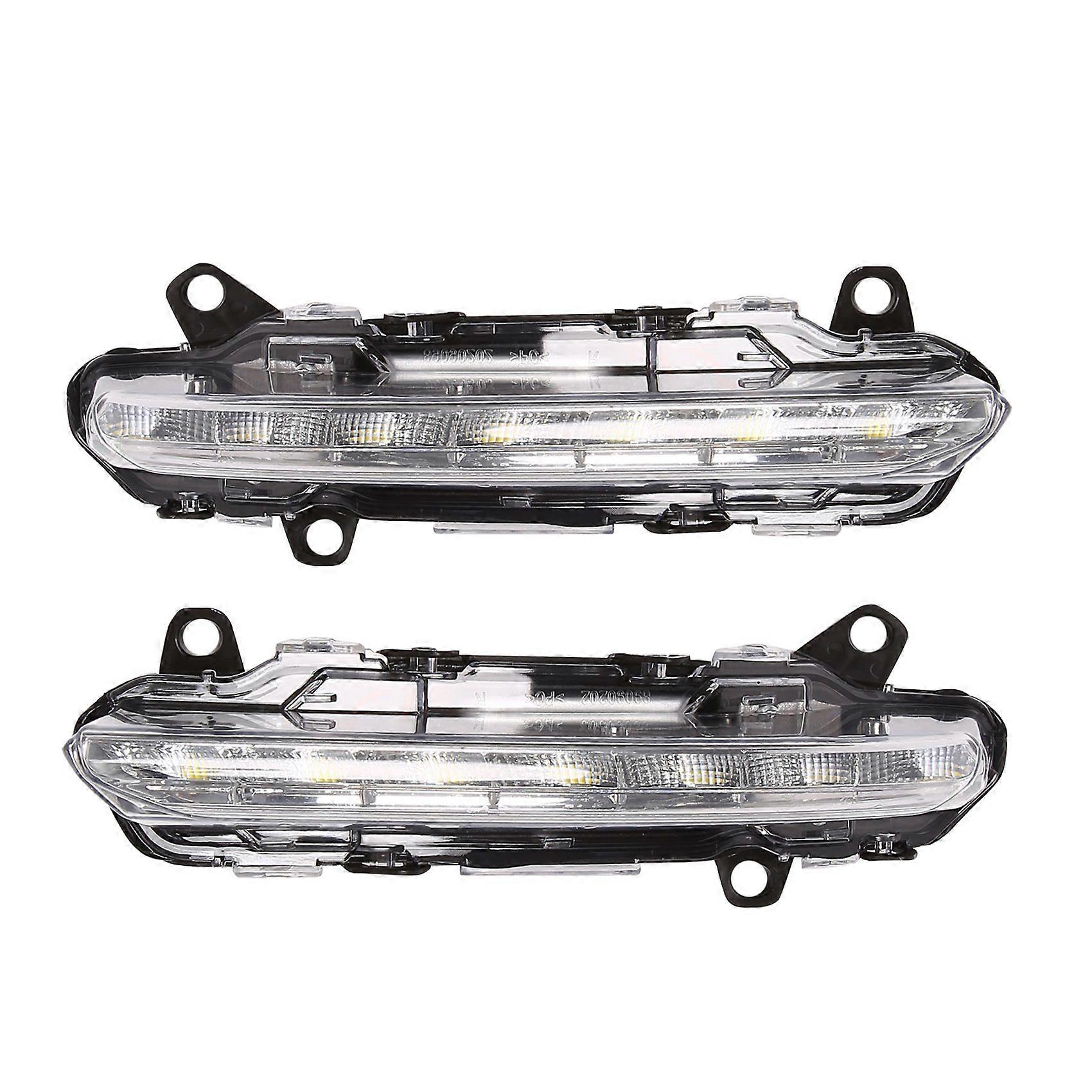 Car Front Left+Right Fog Lamp for S-Class W221 Bumper Fog Light LED DRL Daytime Running