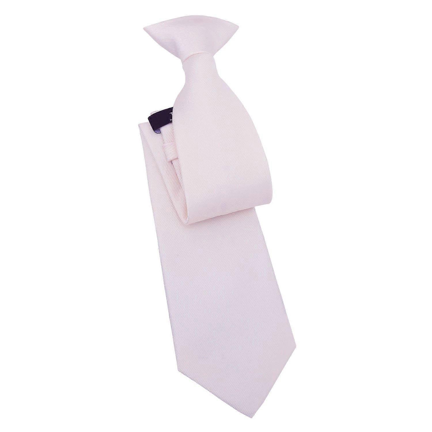 Pink Champagne Plain Twill Clip On Tie