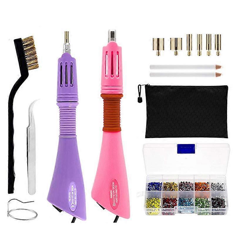 Aplicator de fixare la cald cu strasuri Set complet Kit aplicator de strasuri DIY Crystal Glass Dr