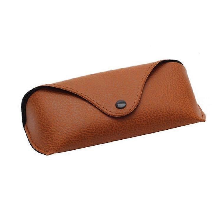 Portable Glasses Case Compression Litchi Texture Sunglasses Case Litchi Texture Brown