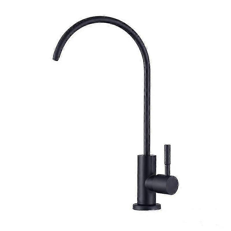 Gooseneck Water Purifier Faucet Reverse Osmosis  Drinking Water Filter Faucet  Stainless Steel  1/4&quot; Ceramic Core