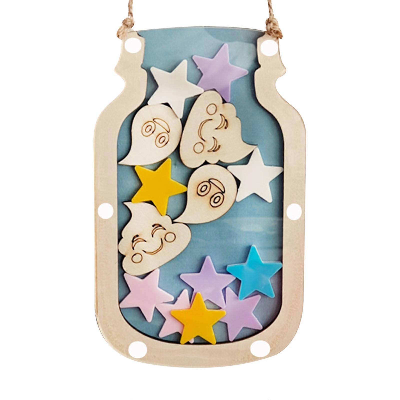 Children'S Prize Jar With Star And Classroom Prize Jar With Tokens Star Storage Tank With Ornaments