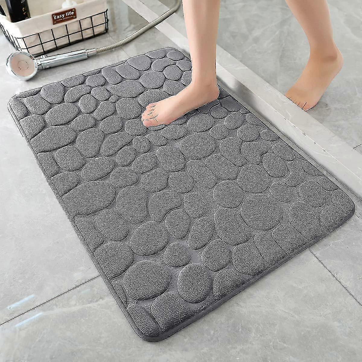 حصيرة حمام ميموري فوم حصاة بساط حمام حصاة حصيرة حمام فائقة الامتصاص سجادة حمام حمام - B