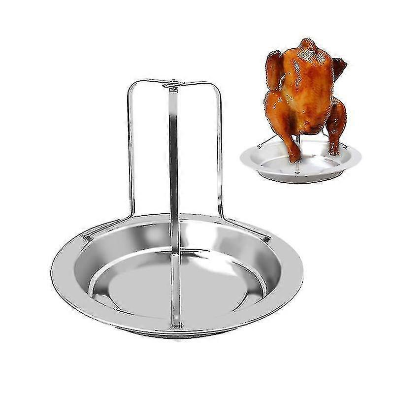 Chicken Roaster Barbecue Grilling Baking Cooking Pans Non-stick Chicken Roaster Rack With Bowl Bbq Tools