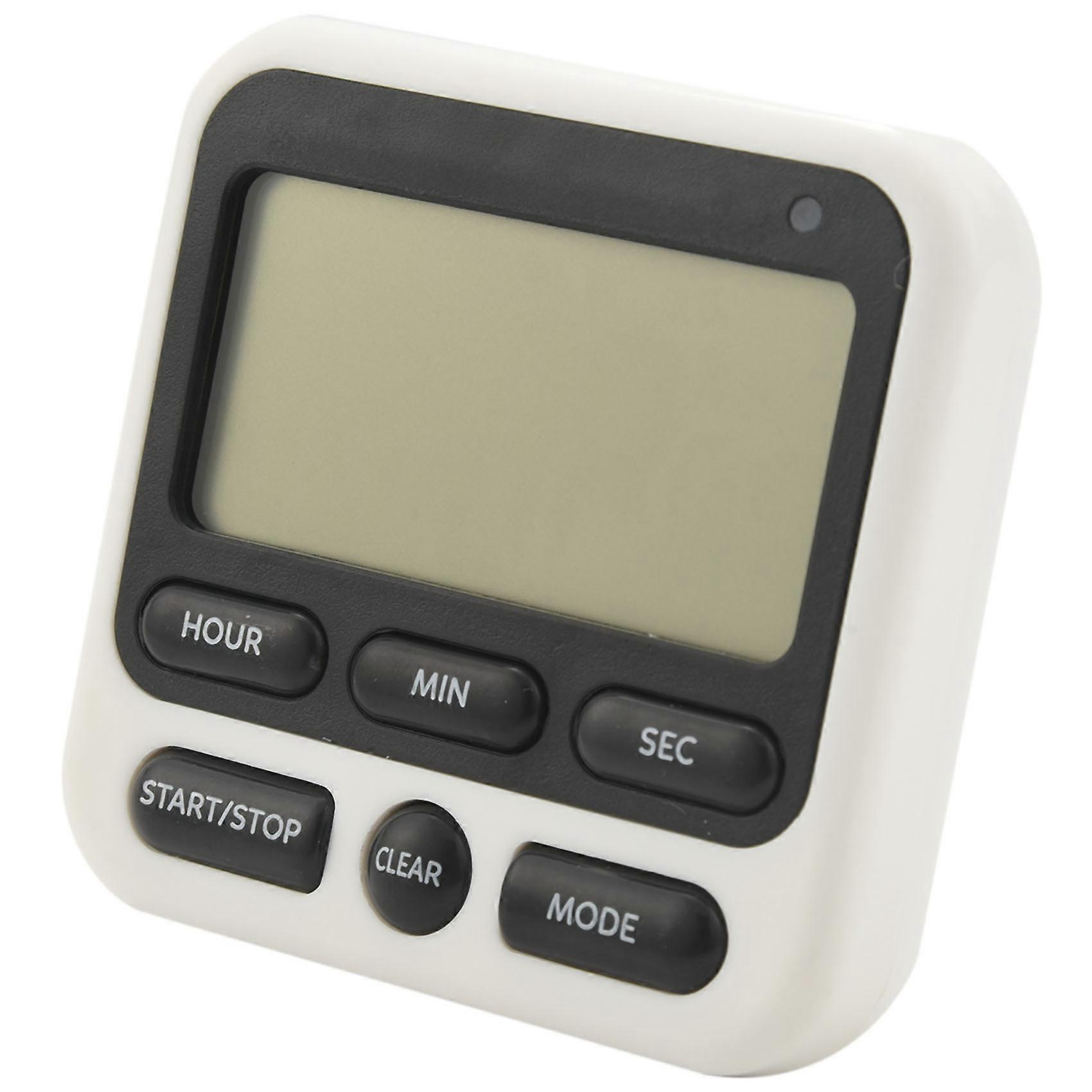 Digital Kitchen Timer with Mute/Loud Alarm Switch ON/OFF Switch, 12 Hour Clock & Alarm, Memory Func
