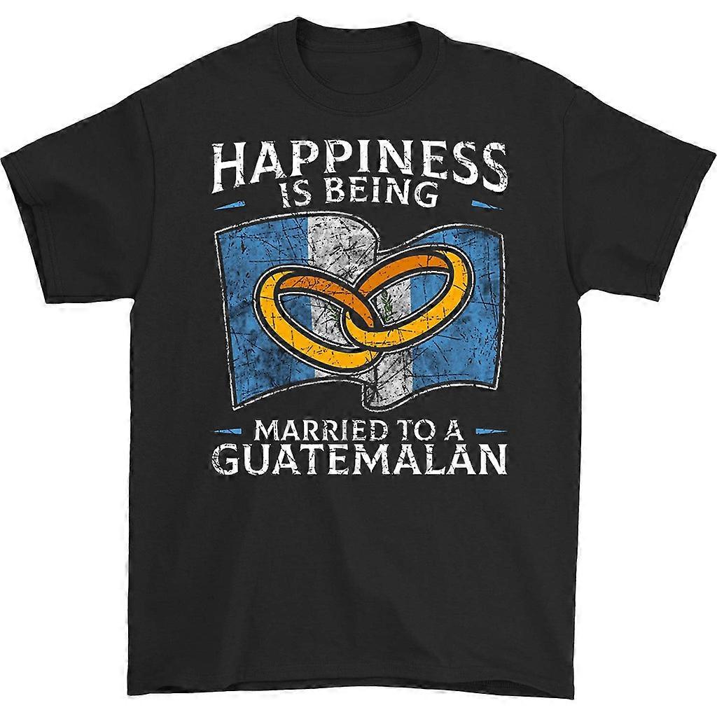 Felicidade é estar casado com uma camiseta guatemalteca