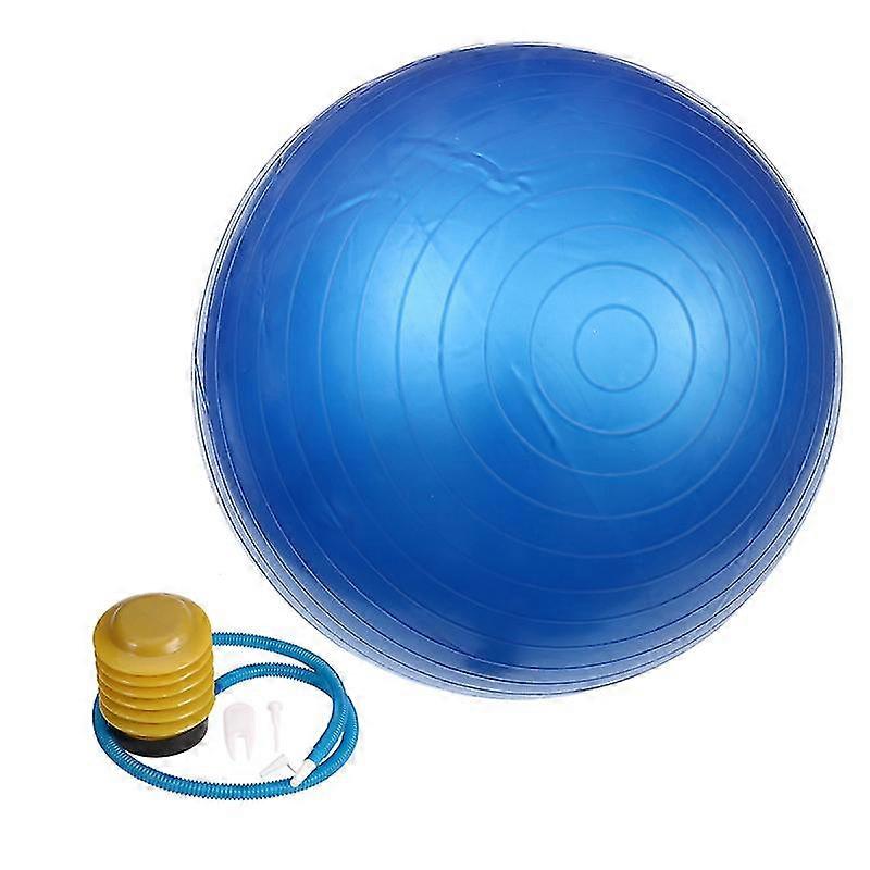 65cm 800g Professional Anti Burst Stability Yoga Ball Balancing Devcie Exercise Tool For Fitness Gym Workouts With Pump Air Clamp Stopper (Blue)