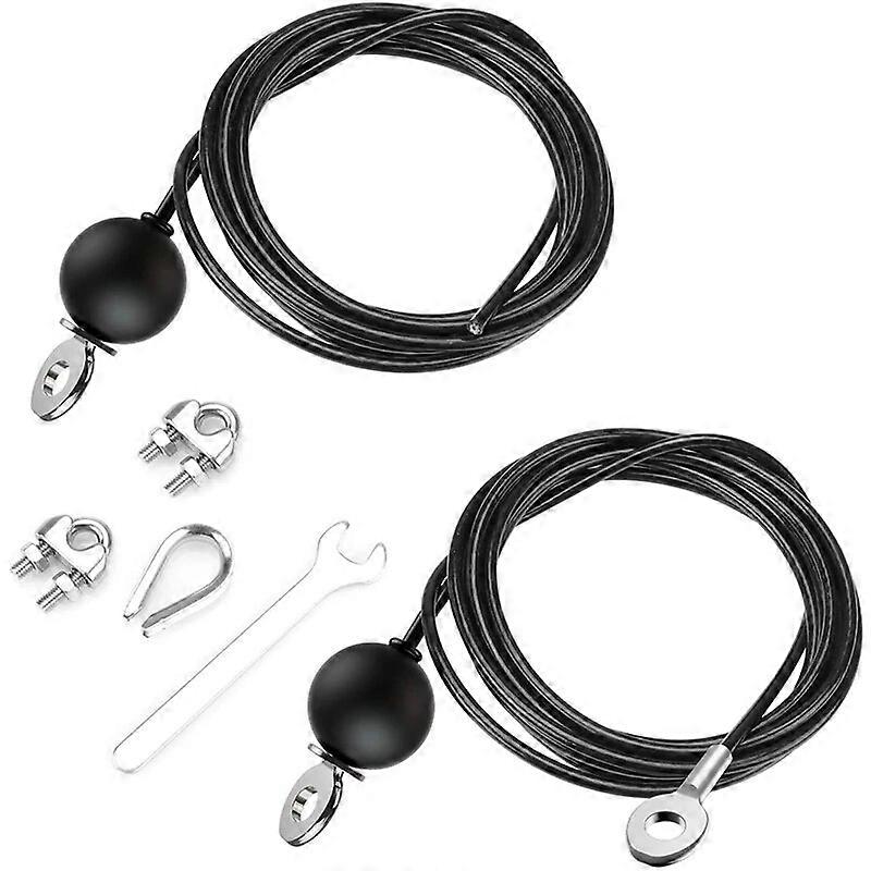 2PCS Replacement Gym Cables  Include 2M Fixed Cable  3 Meter Adjustable Cable Steel Wire Rope For Pulley Cable Machine