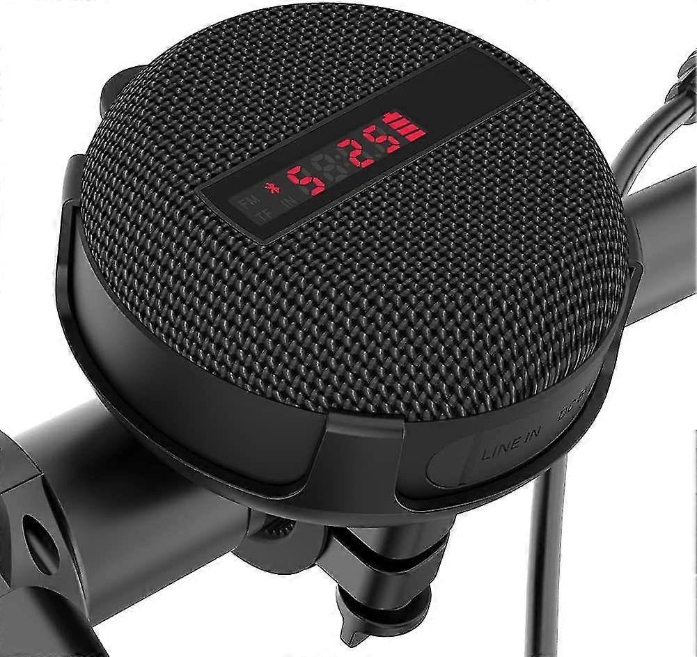 Bluetooth Bike Speaker,inwa Portable Bicycle Speaker,battery Display And Built-in Mic,waterproof And Dustproof For Riding,shower,beach And Hiking