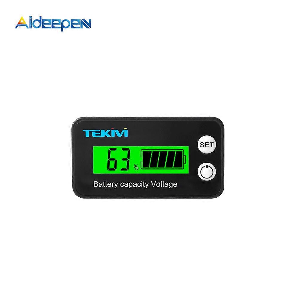 12V-72V DC קיבולת סוללה מד מתח מחוון מד הספק עבור סוללות ליתיום סוללות עופרת-חומצה אחוז קיבולת