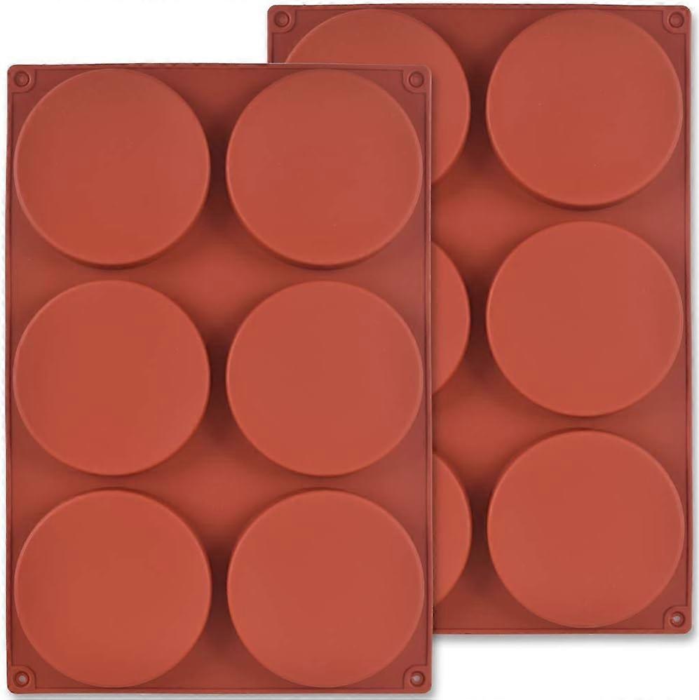 Set of 2 round silicone cake molds of 5.7 cm,2024 Ping