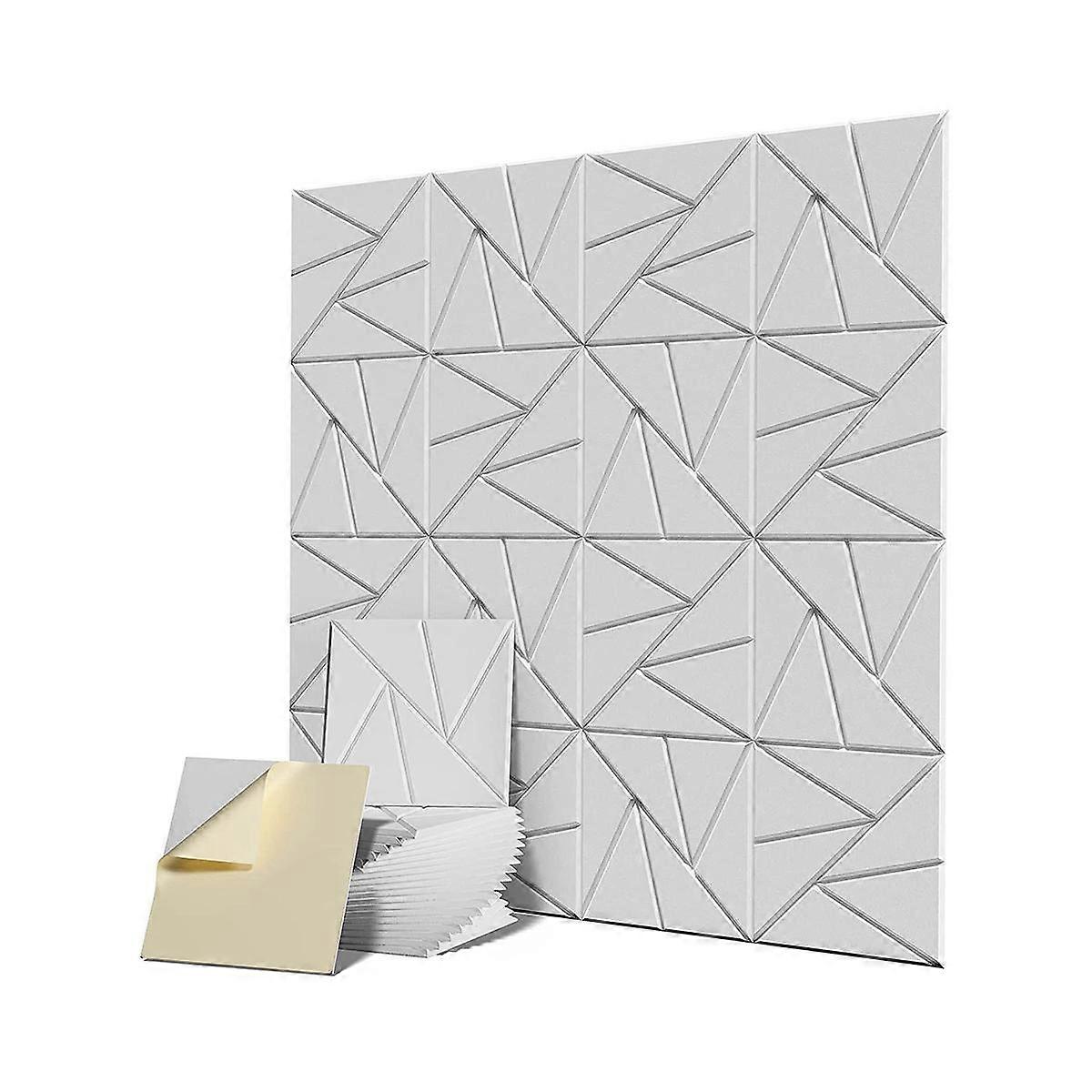 16 Stück akustische Platte mit selbstklebender, 12 x 12 x 0,4 Zoll schalldichter Platte, Schallplatte mit hoher Dichte