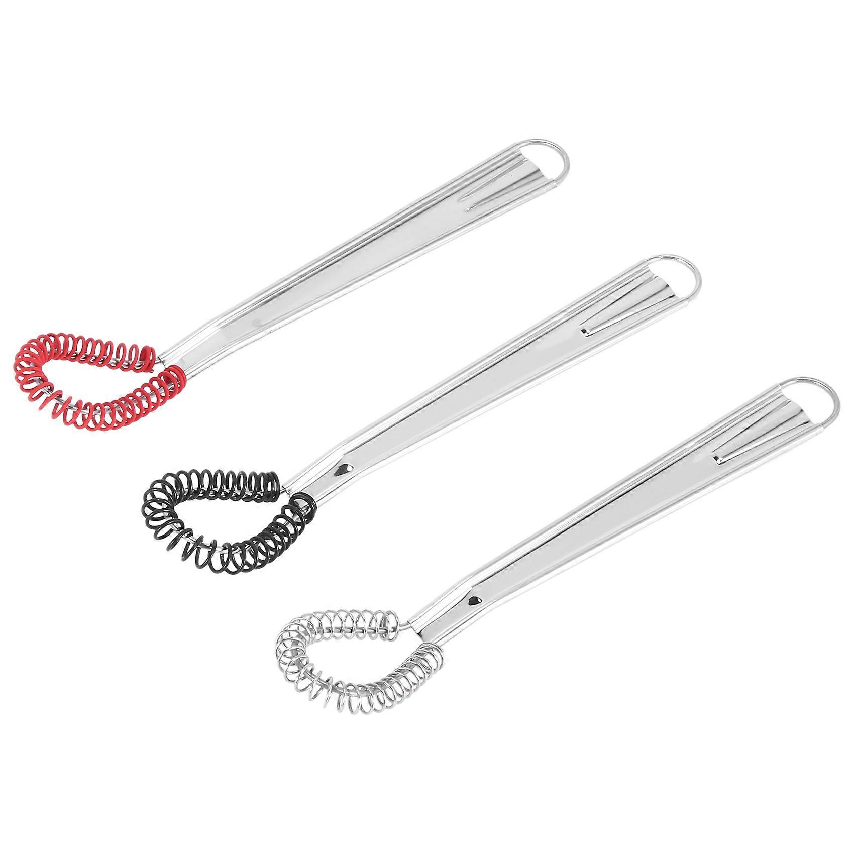 Stainless Steel Mini Egg Whisk, Handheld Foamer Foaming Creamy Coffee Mixer Spring Sauce Blender