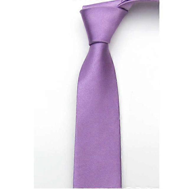 ربطة عنق للرجال ربطة عنق ضئيلة لون خالص بوليستر ضيق Cravat 5 سم عرض 35 لون الأزرق الملكي الذهب حزب العلاقات الرسمية موضة
