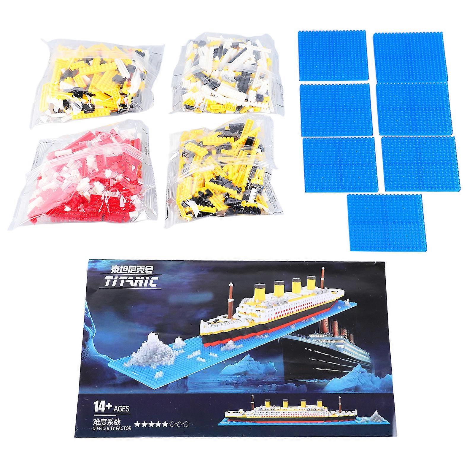 Micro Ship Model Building Blocks Set Toy Architecture Ship Model DIY Challenging Educational Toy Gift Ship Model Building Block Toy