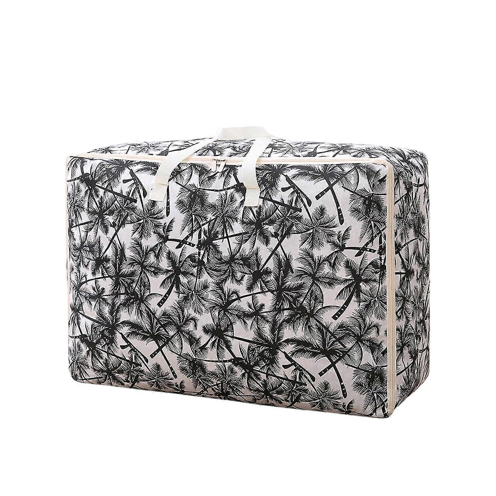 Largecapacity Storage Bag With Handle Largecapacity Storage Bag Foldable Storage Bucket For Quilt Blanket And Pillow