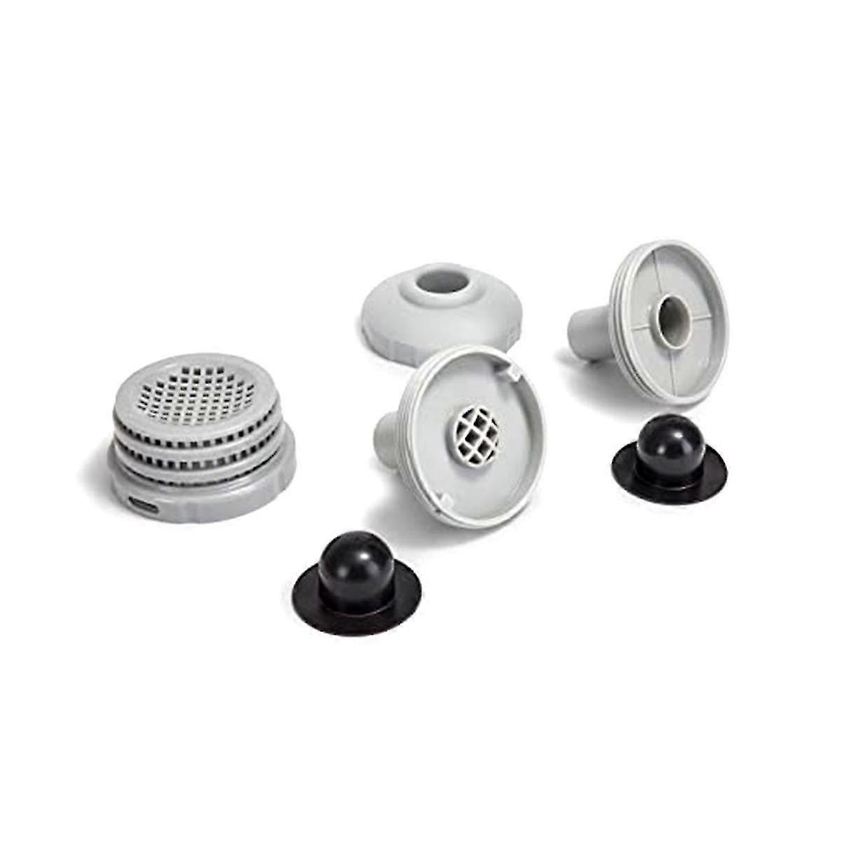 Above Ground Swimming Pool Water Jet Connector Replacement Part Kit With Strainers, Nozzles, And Pl