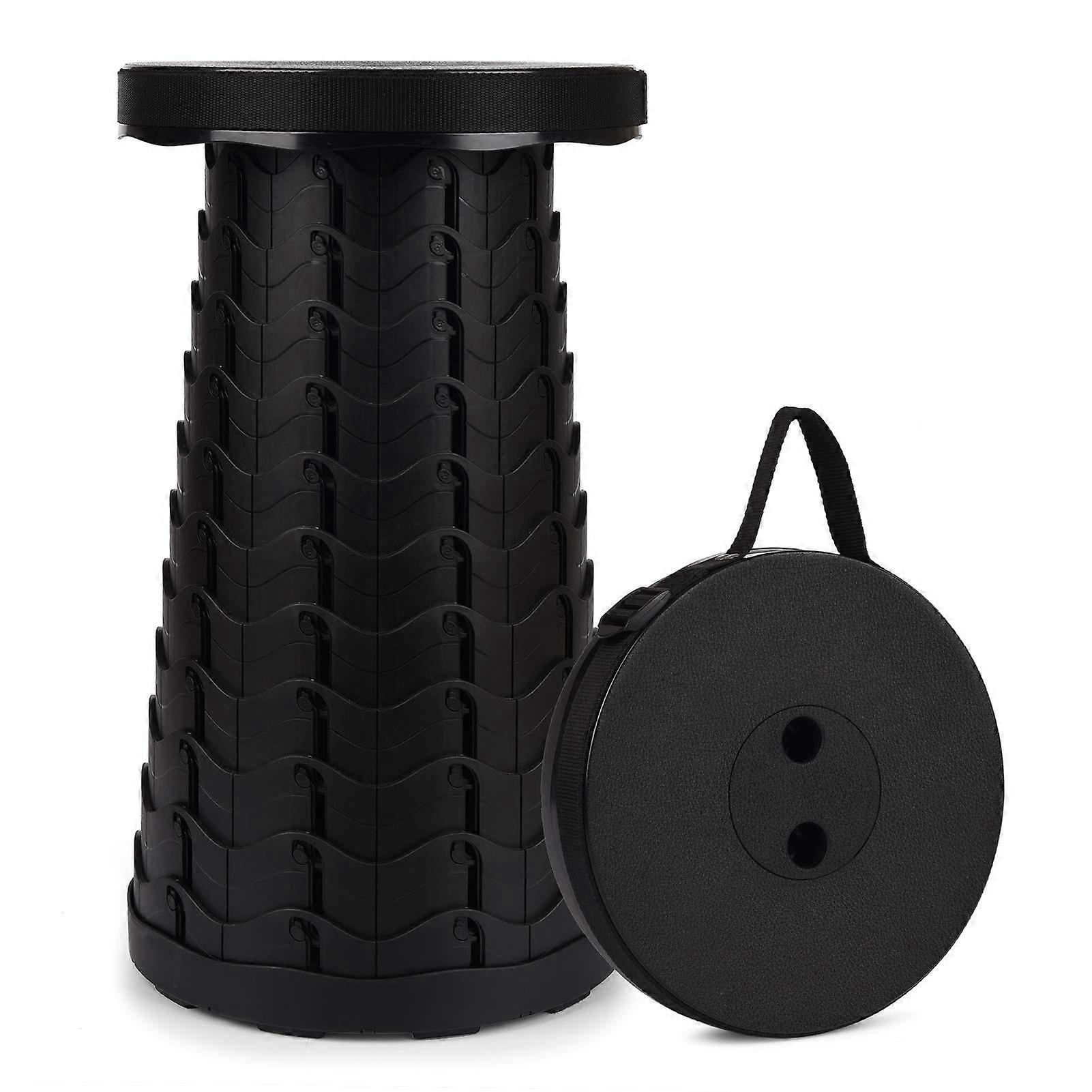 Portable Telescopic Stool, 2nd Generation Folding Stool Camping Lightweight Stool for Outdoor Camping BBQ Fishing Hiking